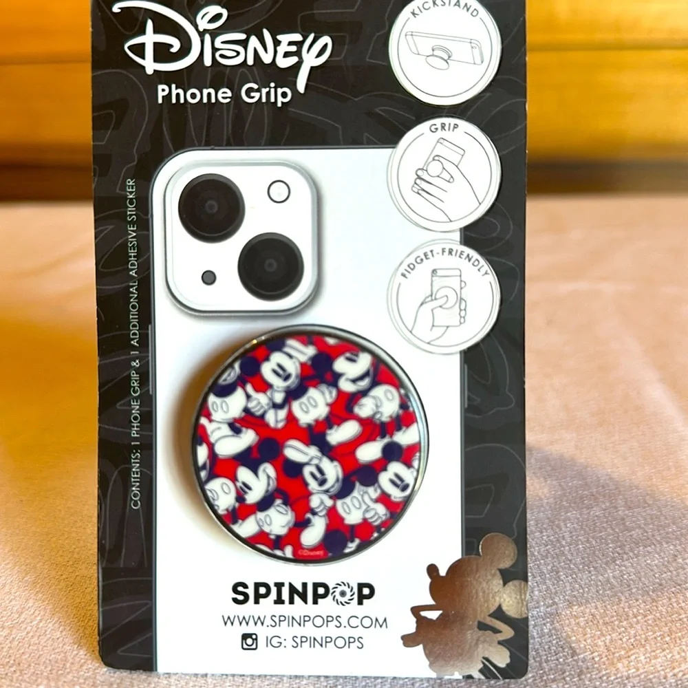 Disney Phone Clip Red and Black  with Iconic Design